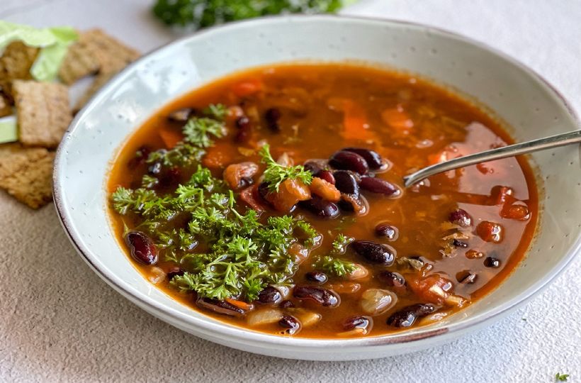 Kidney Bohnensuppe mit Tomaten