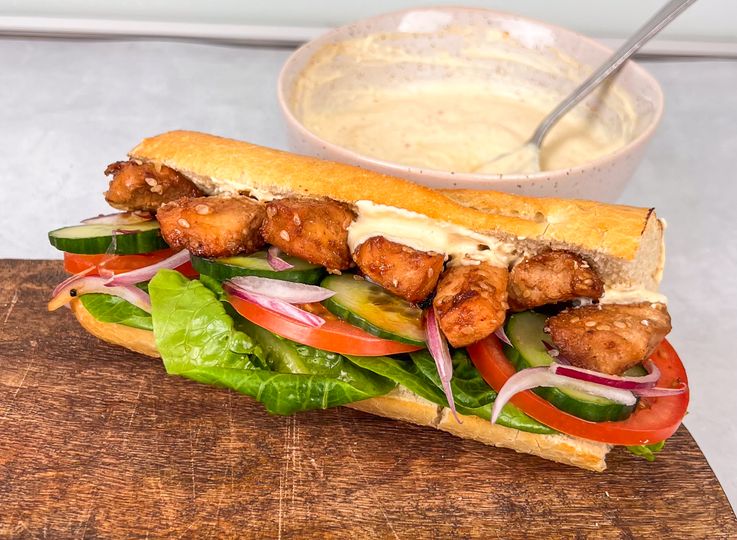 Teriyaki kuřecí bageta