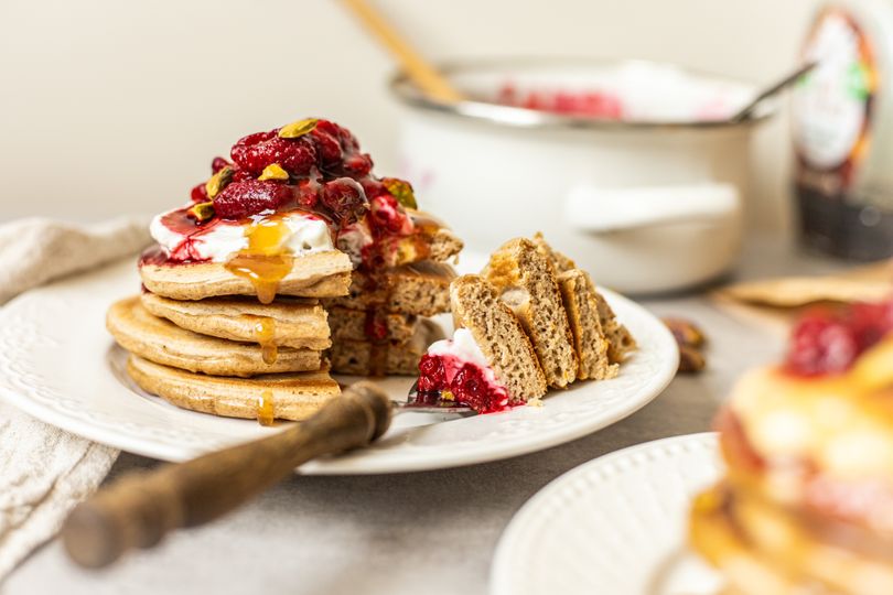 Protein-Kefir-Pancakes aus Hafermehl