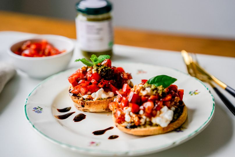 Caprese English Muffins
