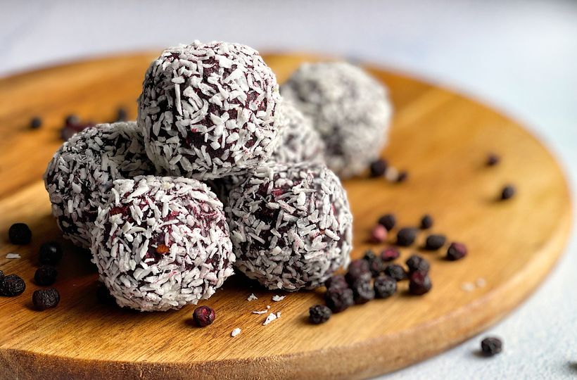 Čučoriedkové energy balls