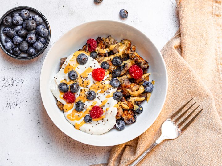 Scrambled Pancake with Fruit