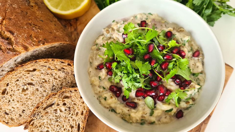 Baba Ghanoush: arabská baklažánová nátierka