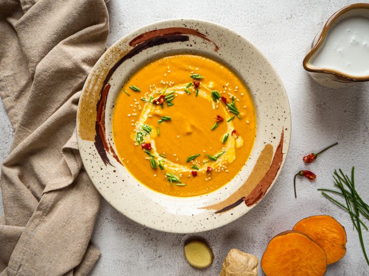 Batátový krém s kokosovým mlékem