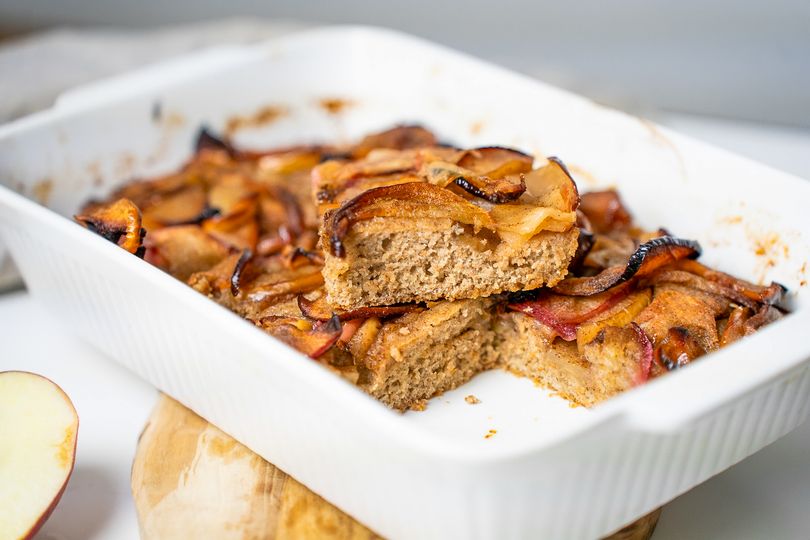 Apfel-Cobbler mit Quark