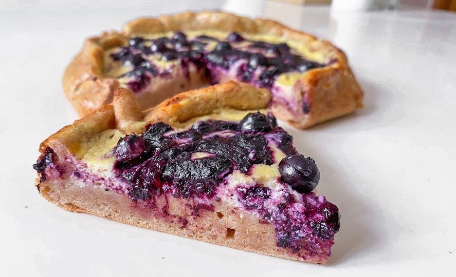 Borůvková galetka s tvarohem