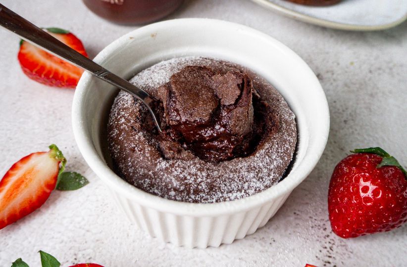 Čokoládové suflé ze 2 surovin