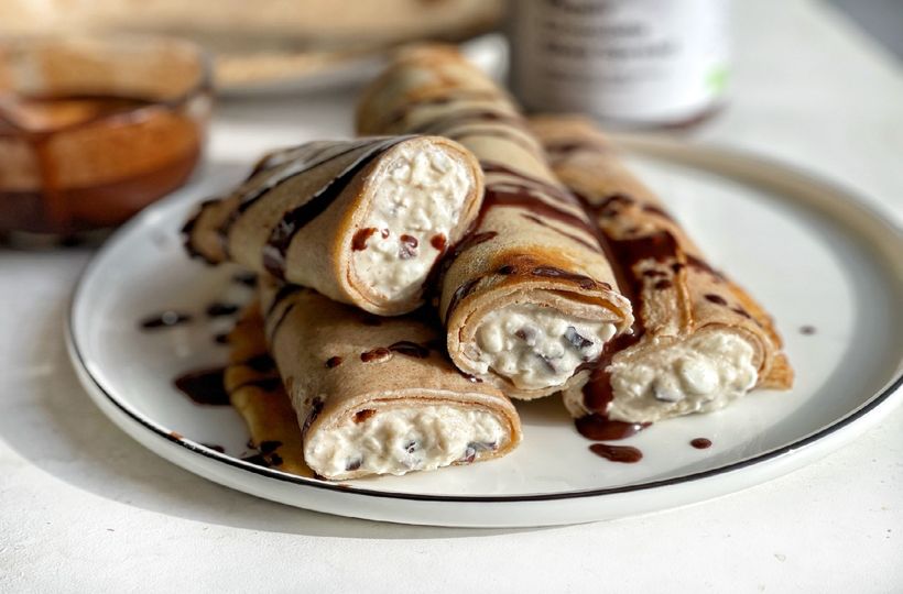 Proteínové palacinky s čokoládovým ghee