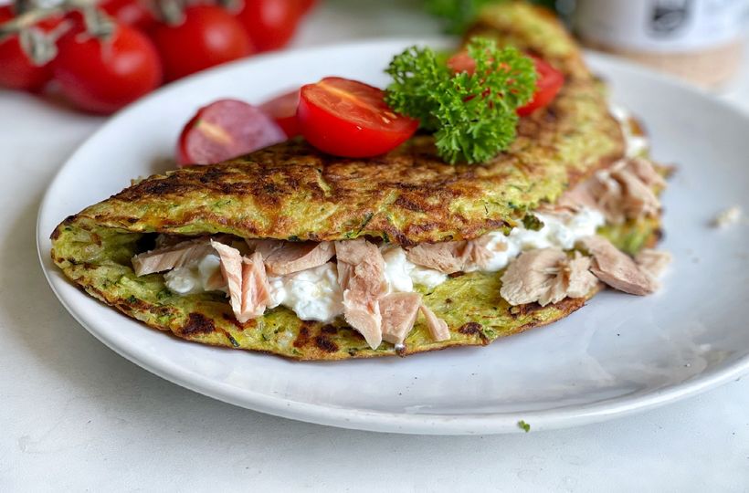 Schnelle Zucchini-Puffer mit Thunfisch