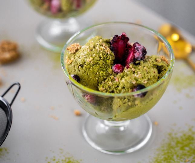 Kokosová matcha zmrzlina