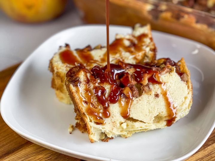 Quarkkuchen mit Äpfeln und Zimt