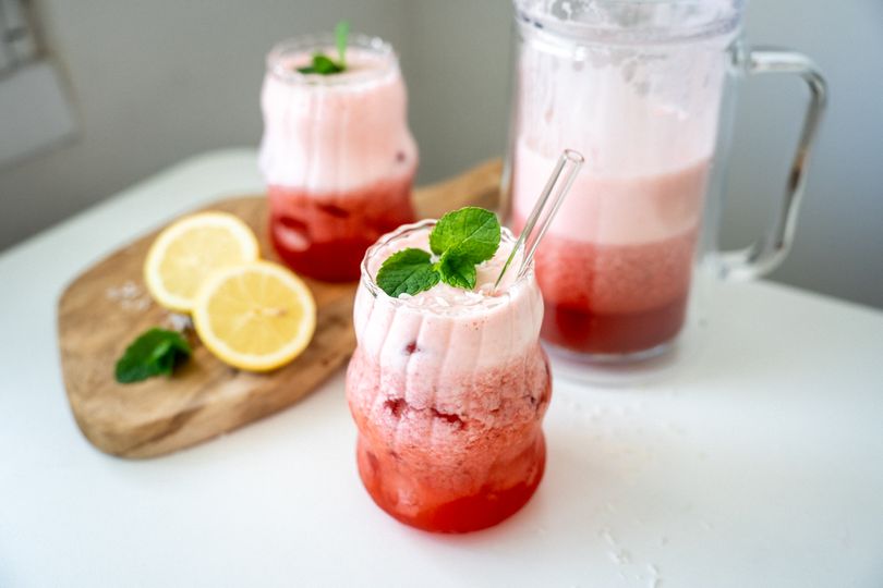 Domácí jahodová limonáda