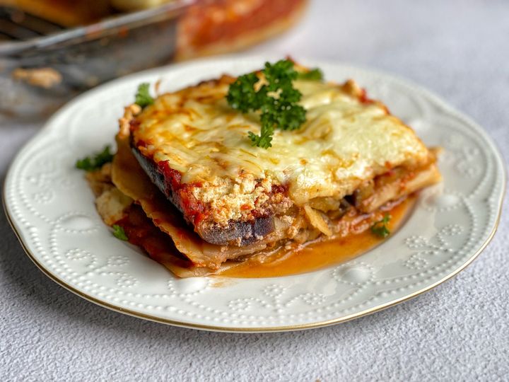 Aubergine Lasagne