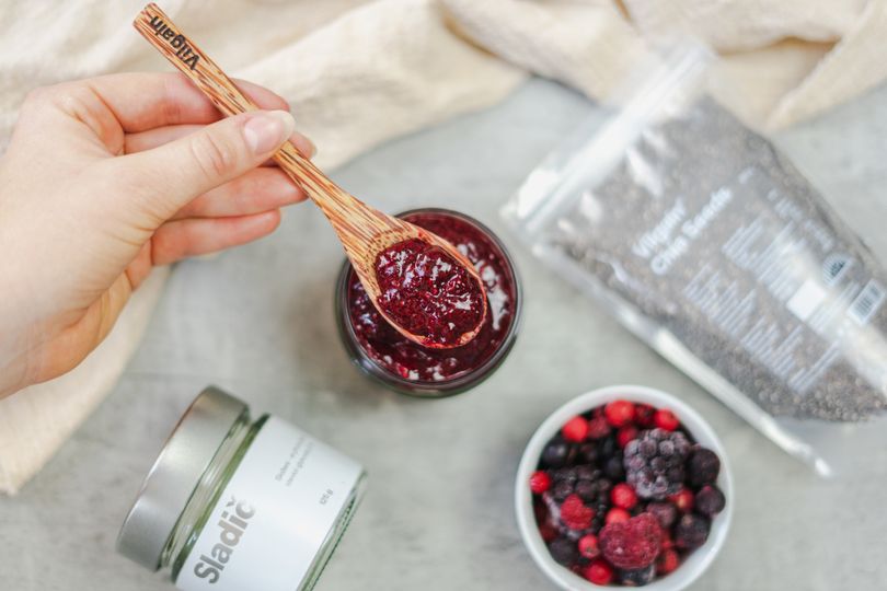 Chia marmeláda z lesního ovoce