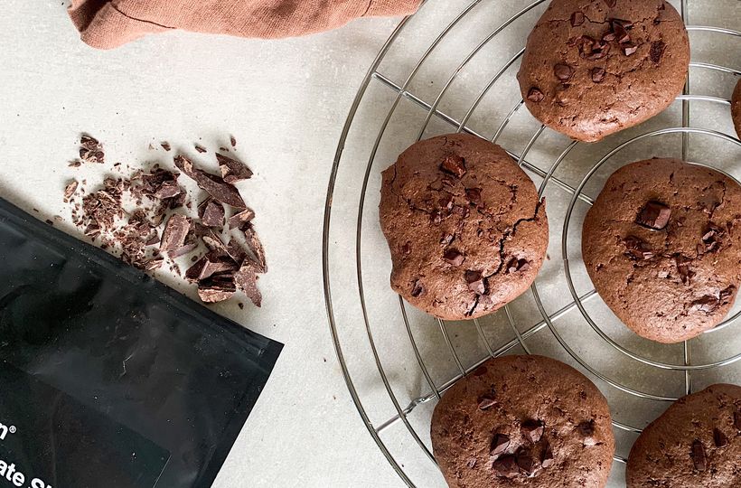 Double chocolate cookies alebo čokoládové sušienky