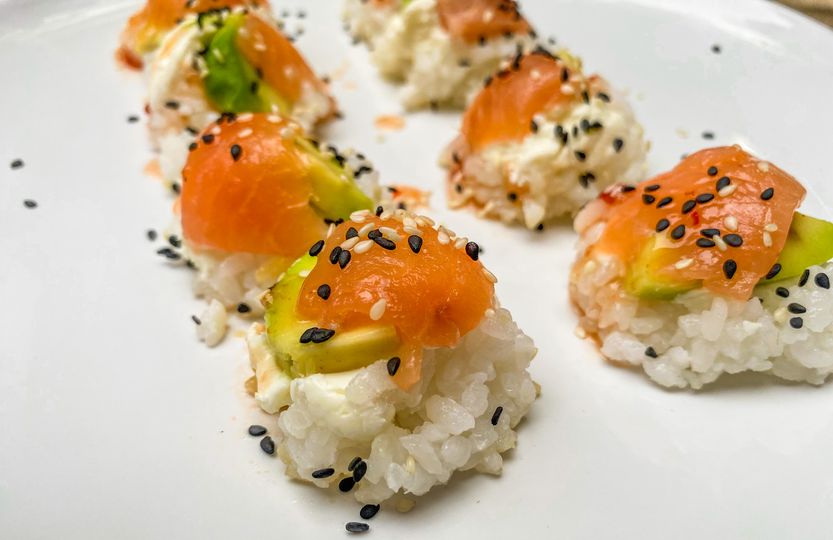 Simple Sushi Bites with Egg Box