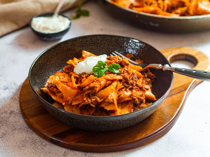 Lasagne z jedné pánve