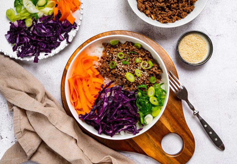 Marhahús teriyaki rizzsel