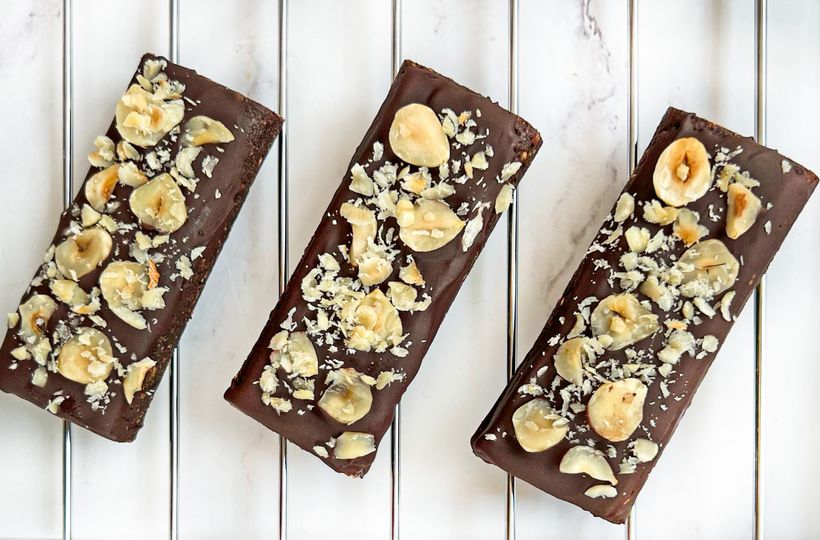 Proteínové tyčinky à la Ferrero Rocher