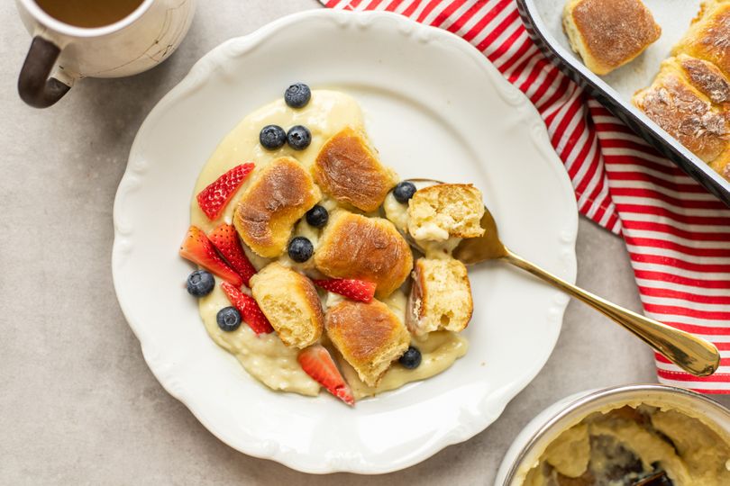 Dukátové buchtičky s vanilkovým krémom