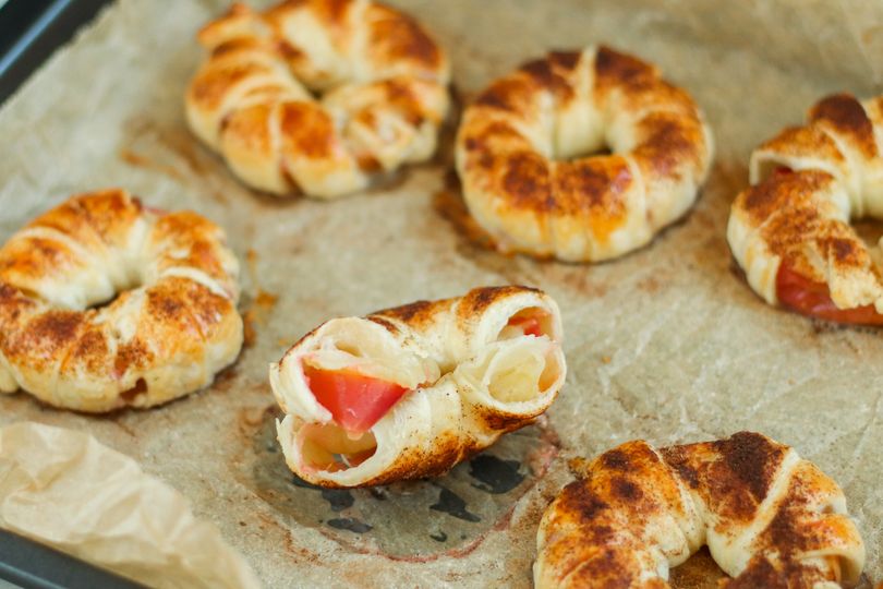 Äpfel im Blätterteigmantel