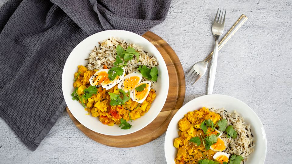 Vegetariánské kari s kokosovým mlékem