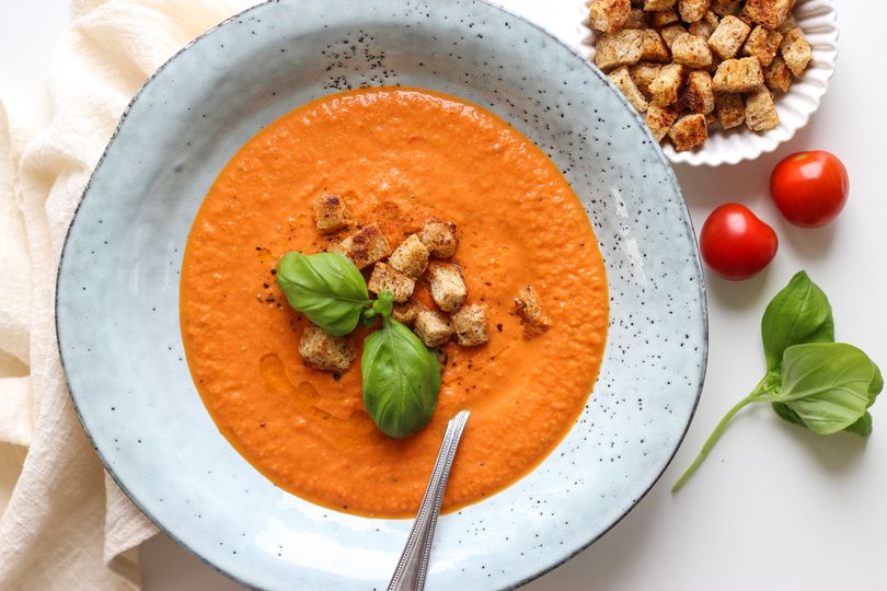 Krémová polévka z pečené zeleniny