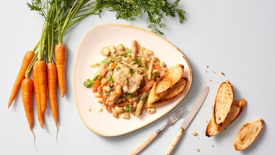 Kuřecí frikasé se žampiony