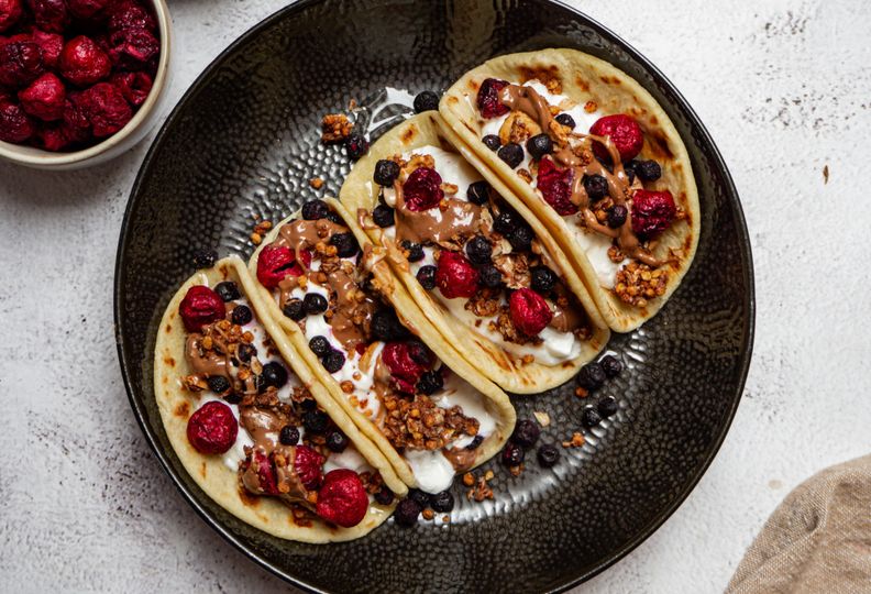 Ovocné tacos nasladko