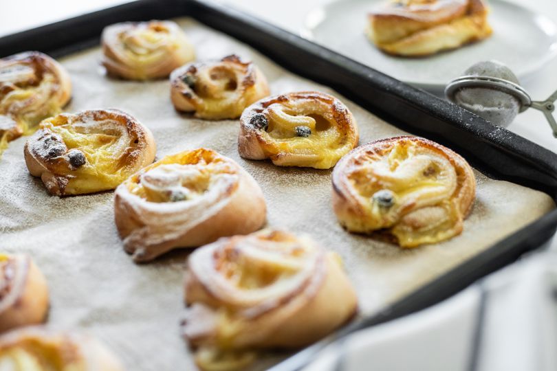 Nadýchaní šneci plnění proteinovým pudingem