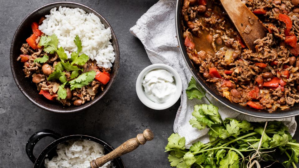 Hovädzie chilli con carne s ryžou