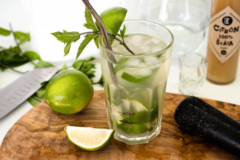 Erfrischender alkoholfreier Mojito