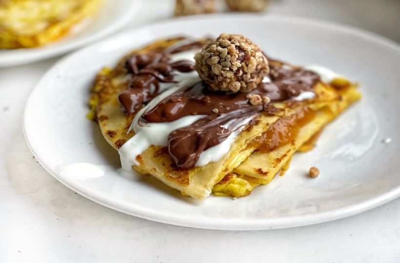 Plnená tortilla na sladko