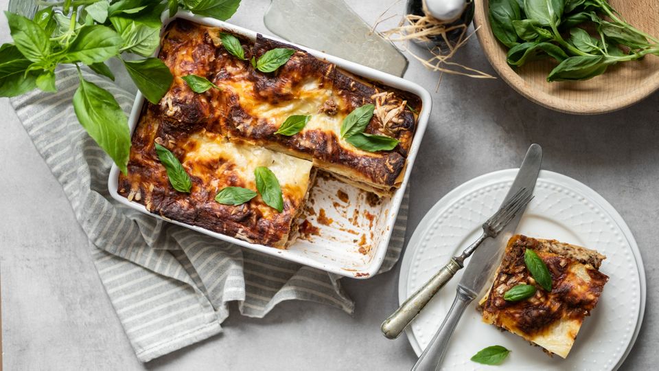 Prawdziwa włoska lasagne w zdrowej panierce