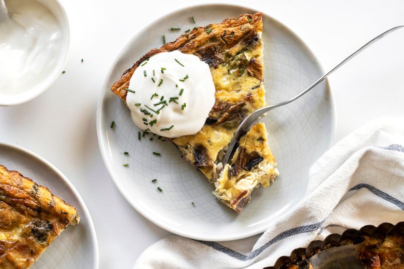 Slaný koláč na styl quiche nejen pro příznivce lowcarb