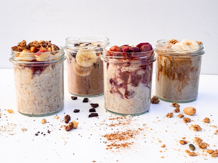 Frühstück im Glas - Herbst Overnight Oats 4x anders