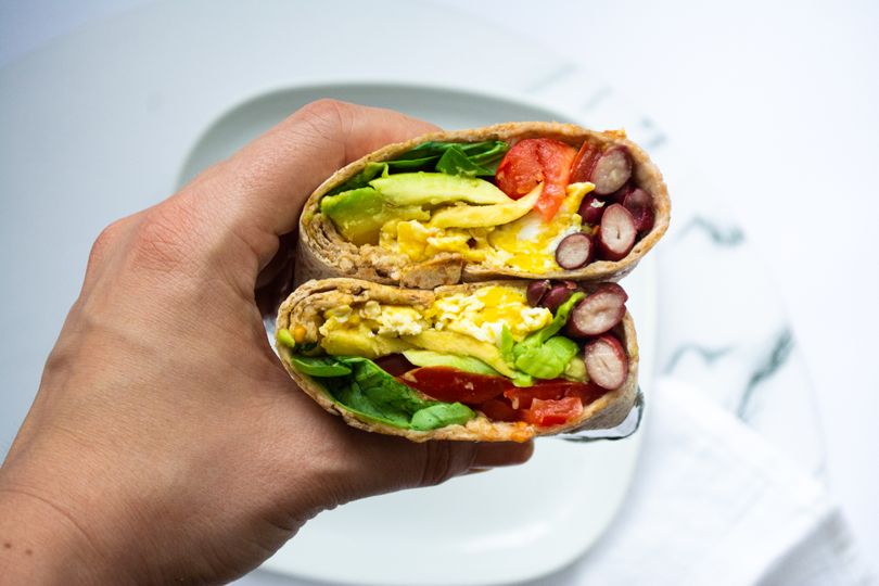Super rýchle raňajkové burrito