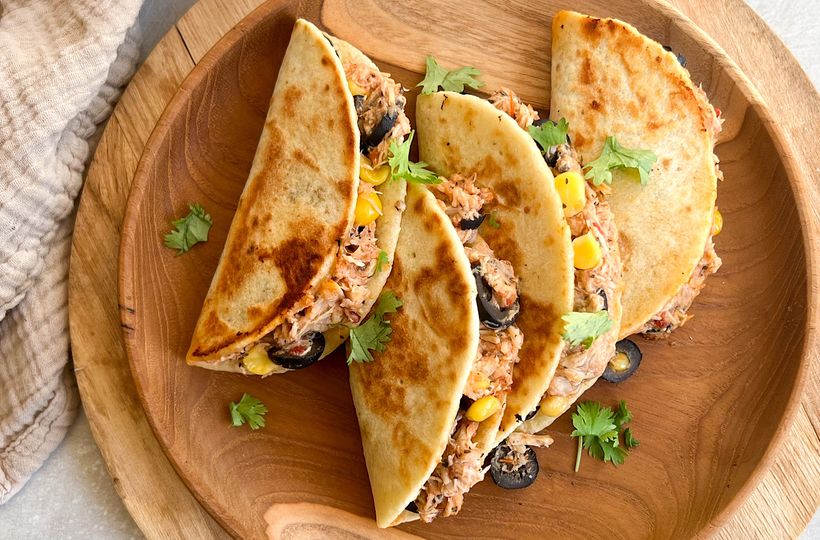 Hähnchen-Pizza-Tacos