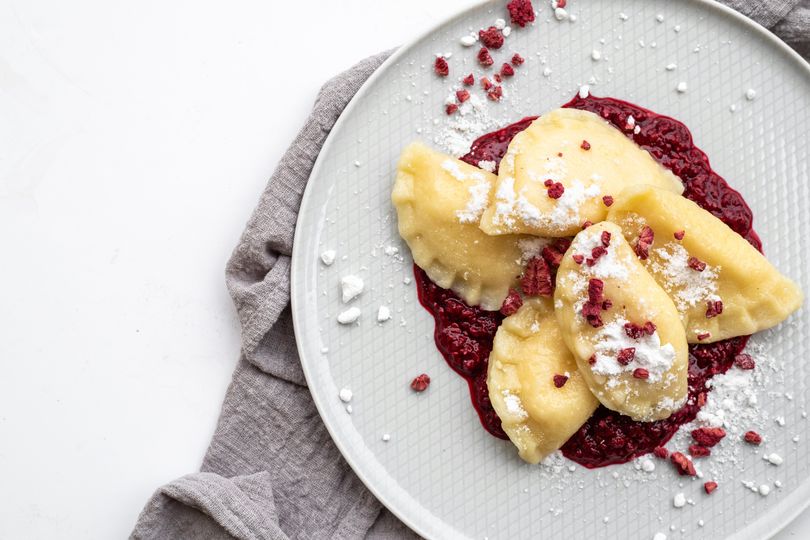 Pirohy s tvarohem na sladko