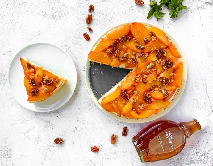 Vanilkový cheesecake s ovocem