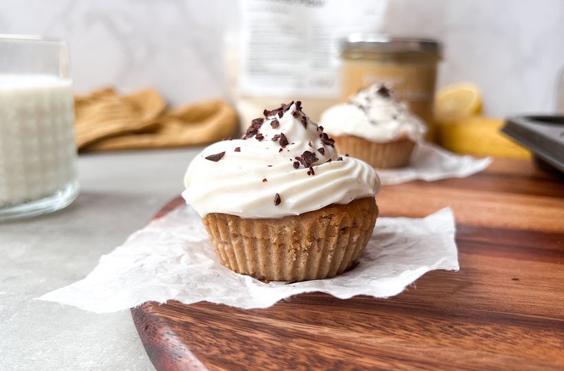 Vegan banoffee cupcakes