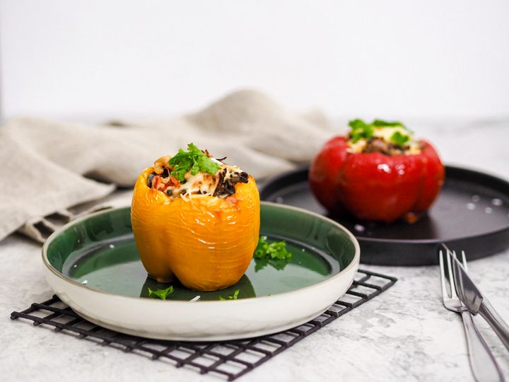 Vegetariánske plnené papriky