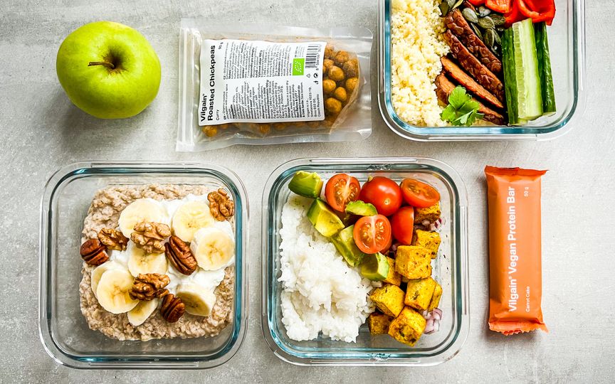 Vegetariánske jedlo do krabičky na celý deň