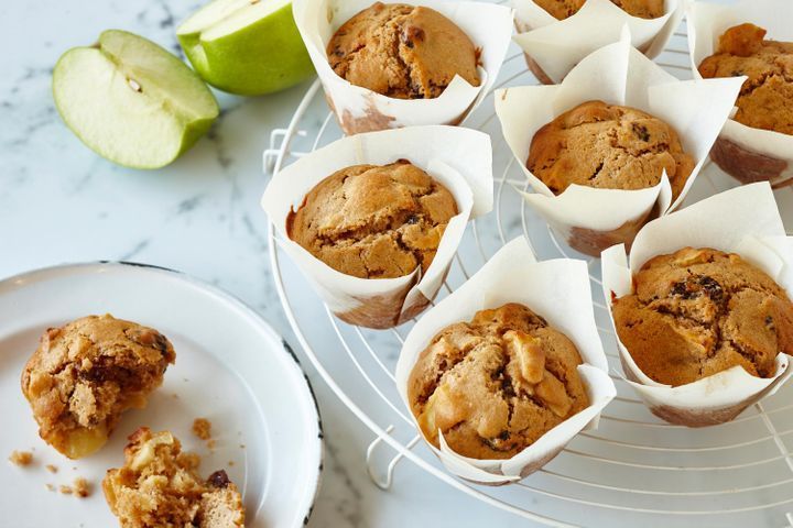 Zdravé jablkové muffiny s tvarohom