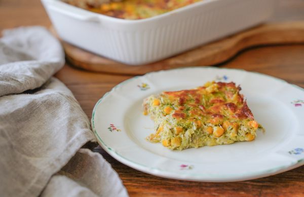 Brokolicový quiche s kuřecím masem