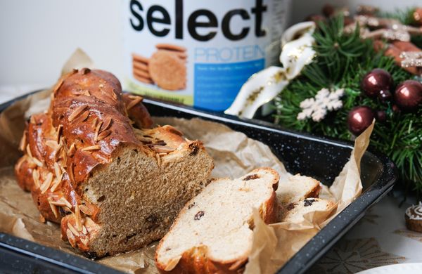 Proteínová vianočka zo špaldovej múky