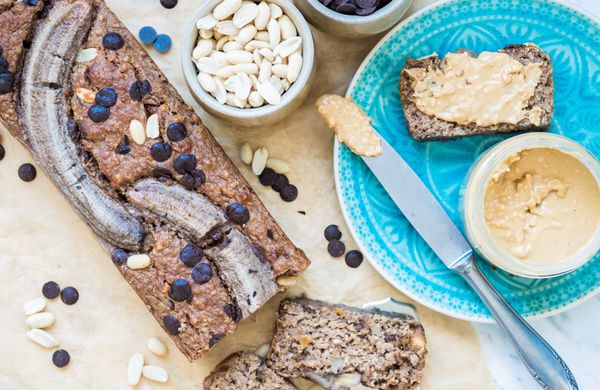 Zdravý banánový chlebíček z ovsených vločiek