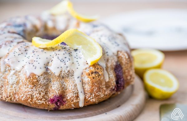 Citrónovo-maková bábovka zo špaldovej múky