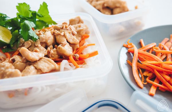 Kuřecí maso s arašídovou omáčkou