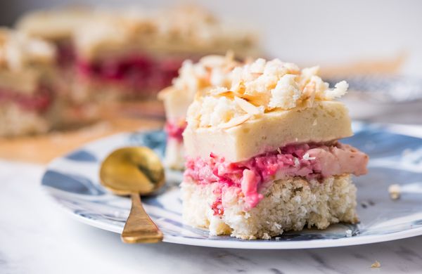 Kokosové rezy z bielkov na plech